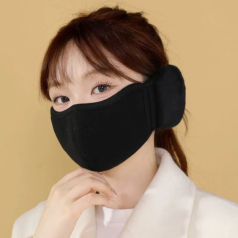 New Thickened Ear Protectors Customizable Masks for Women Winter Outdoor Riding Warm and Versatile Breathable Men's Mask