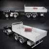 1/14 8X4 RC Truck Full Metal Chassis Suitable for JXM1650 Truck Spreader Two-speed Transmission High-end Metal Truck Chassis 4