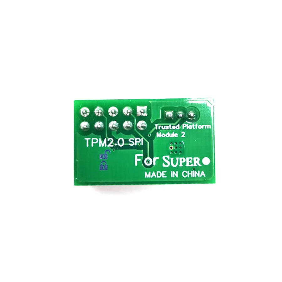 Module 2.0, plateforme de confiance pour SuperMicro AOM-TPM-9670V, SPI TPM 10 broches