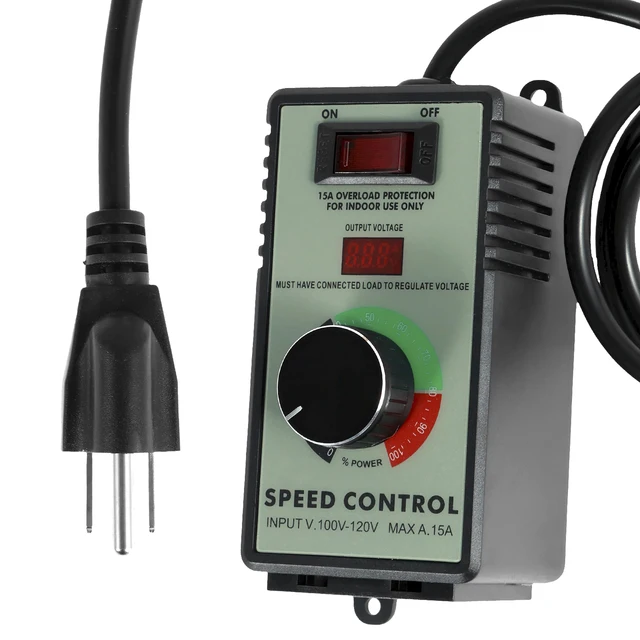 DiGiYes AC Motor Speed Controller - 120V 15A 2000W Variable Fan Speed Dimmer - View #8