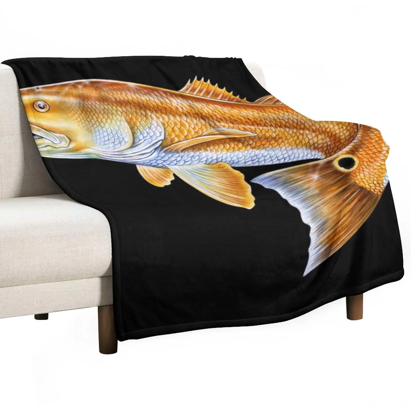 

New Red Drum Throw Blanket Thin Blankets anime For Sofa Thin Flannel Blanket