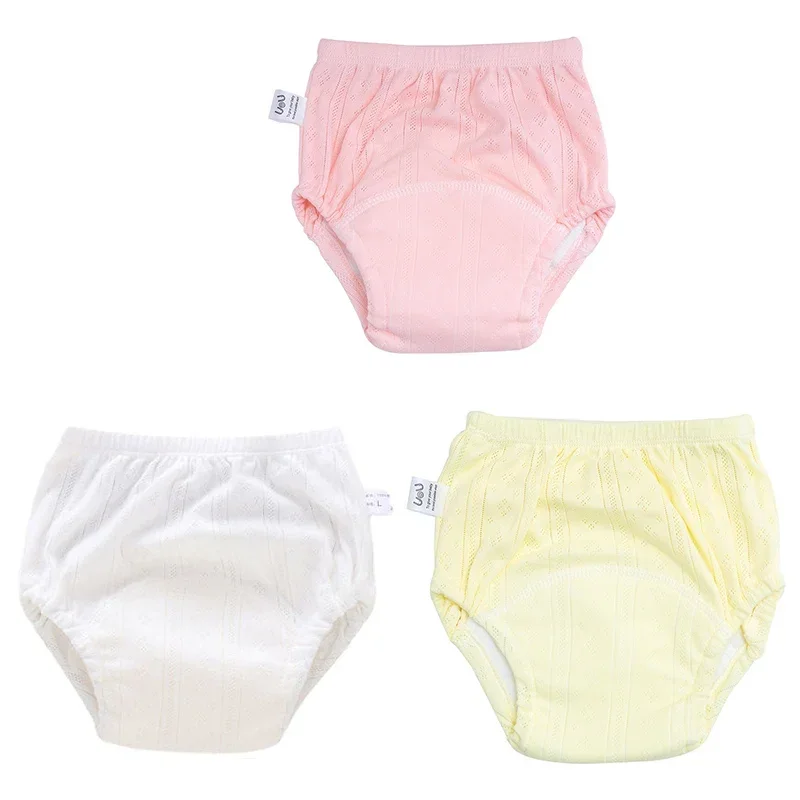 3pcs/lot Újszülött Tréning nadrágot Pamut Híg Födémgerenda Kisded Sort Mosható Fiú lányok ruhával diapers újrafelhasználható nappies Kisded Fartő