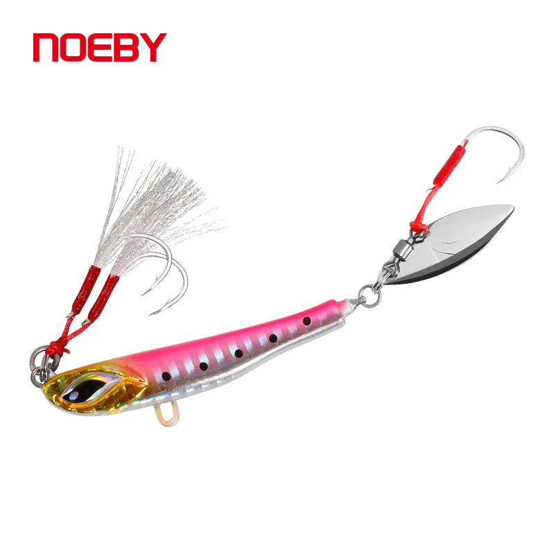 Noeby Metal Jig Casting Blade Jig Bait 21G 28G 40G 60G Shore Casting Fishing Lure Spoon Metal Jig Saltwater Fishing Tackle Esche