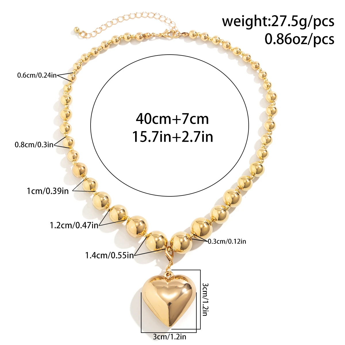 ☆ENGBROX☆ melo heart necklace EBNL24037 Heart Jewelry | LeMel – LeMel