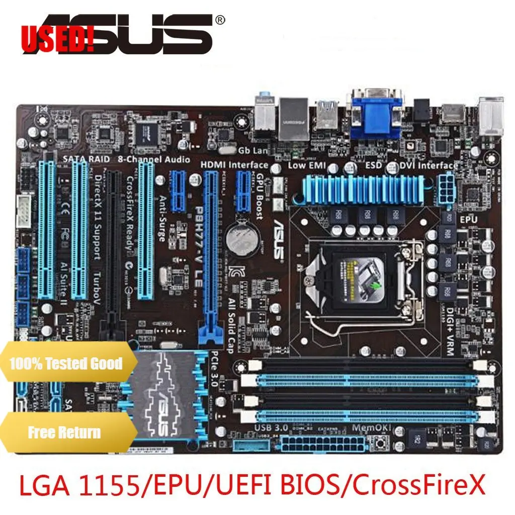 P8H77-V LE i7-3770S LGA1155 DDR3メモリ8GB Amazon.com: ASUS P8H77-V