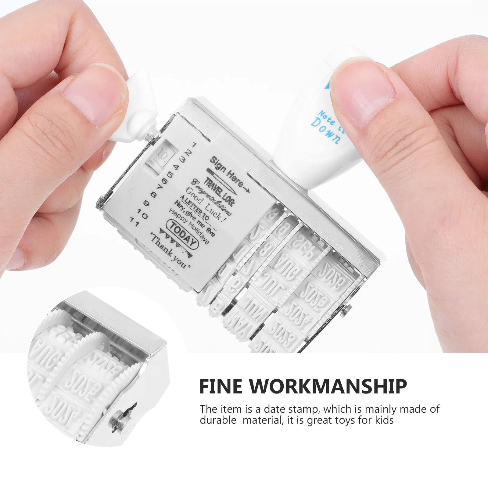 Seal Diary DIY Planner Stamp Walker Postage Stamps Useful Date Plastic Postage Stampsing Roller Knob Postage Stamps