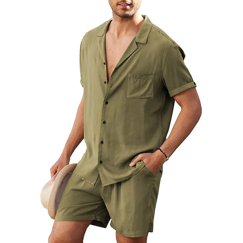 Summer KPOP Fashion Style Harajuku Slim Fit Shirt Loose Casual All Match Casual Shorts Solid Pockets Short Sleeve Blusa Sets
