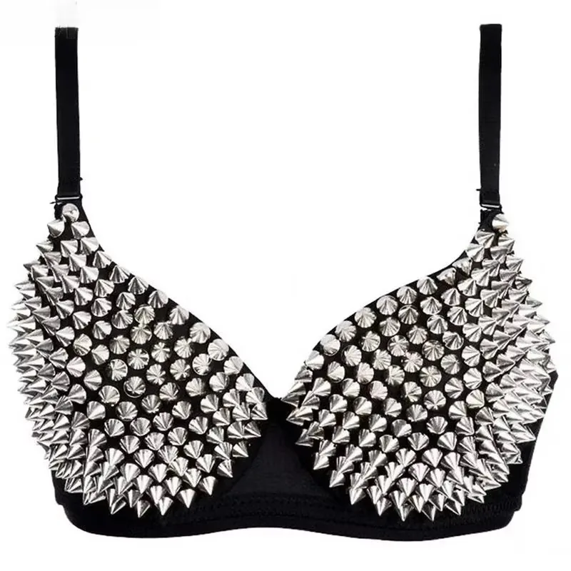 40029-7dcc00.jpg Newest Sexy Lingerie Sexy Women's Rhinestone Cover Bra Top Gold/Silver Plunge Wire Free Bralete Fashion Sequined Cover top - Image 1