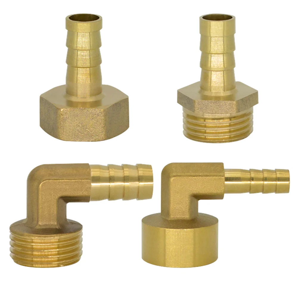 Brass Barb Tail Hose Elbow Male Female Pipe Connector Fitting Joint Coupler Adapter 6mm 8mm 10mm 12mm 19mm 1/4 3/8 1/2 3/4