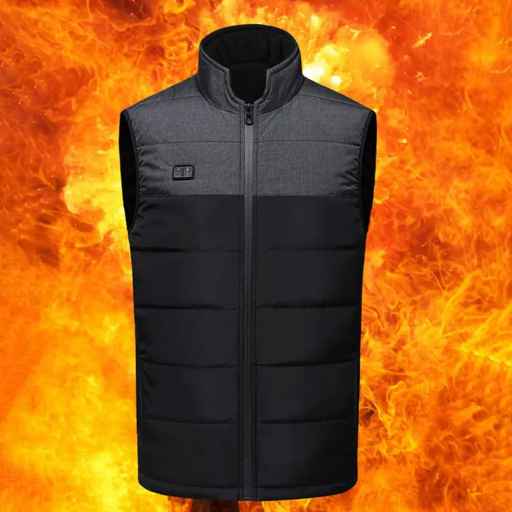 Electric Heating Vest Usb Vest with Energy-saving Technology Winter Coat for Men Women Windproof Waistcoat with Padded Stand changhong heater air heater household electric heating small solar energy saving electricity saving small electric baking stove