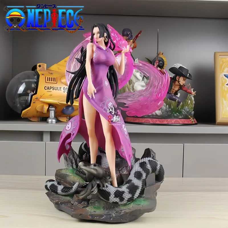 

40cm One Piece Figures Boa Hancock Anime Figure Gk Statue Boa Hancock Figurine Sexy Model Doll Pvc Ornament Collection Toy Gift