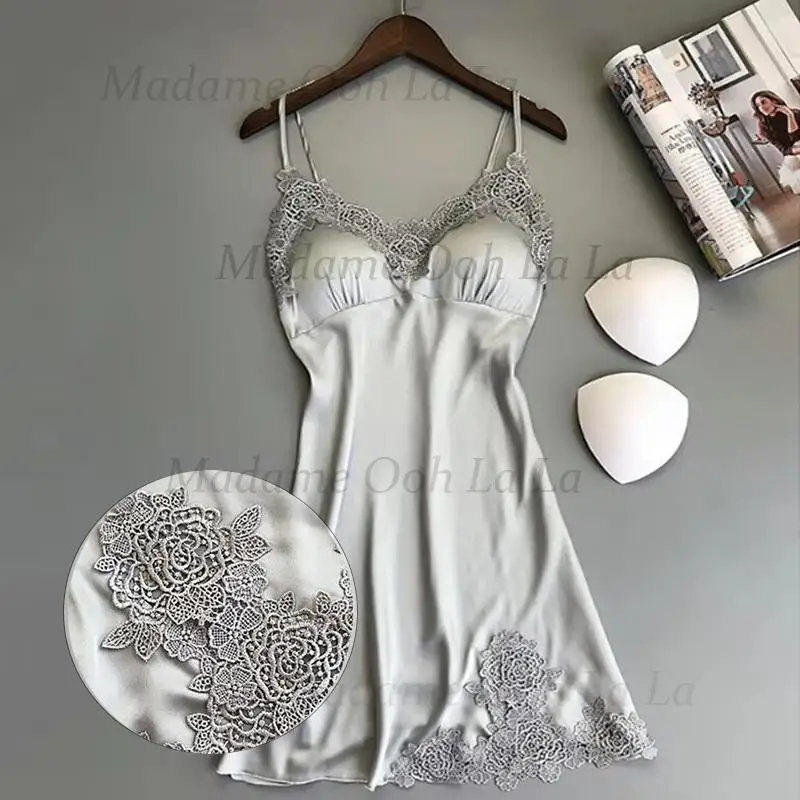 فستان حريري مثير للسيدات ملابس نوم ليلية للنساء 2