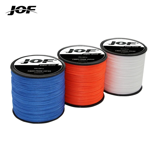 JOF 8 Strands Braided Fishing Line PE Multifilament 300M-1000M Orange 20 to  100LB Super Strong Fish Line Wire Saltwater - AliExpress