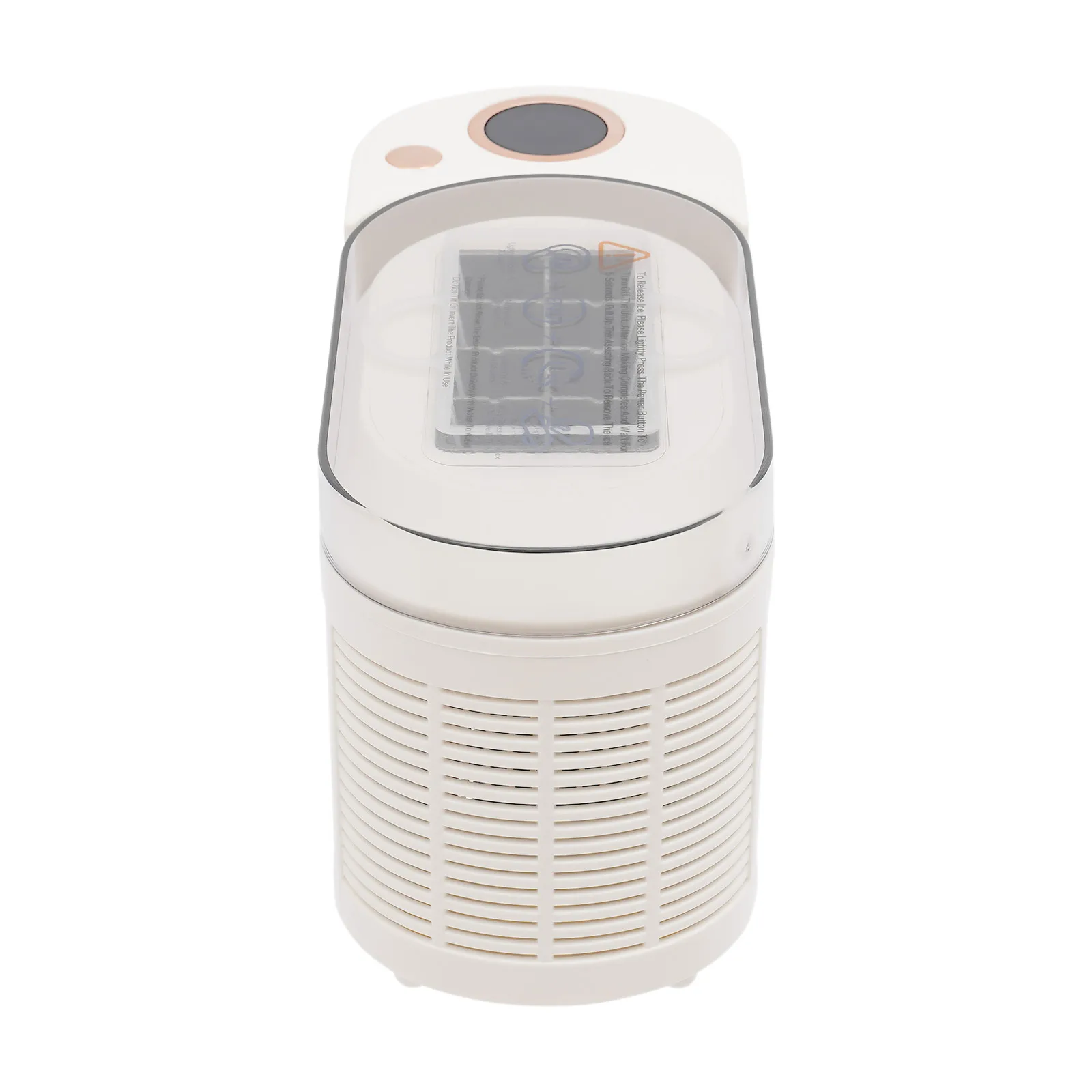 120W Portable Small Ice Maker, Countertop Ice Making Machine 8 Cubes Compact Ice-making for Home/Car/Travel