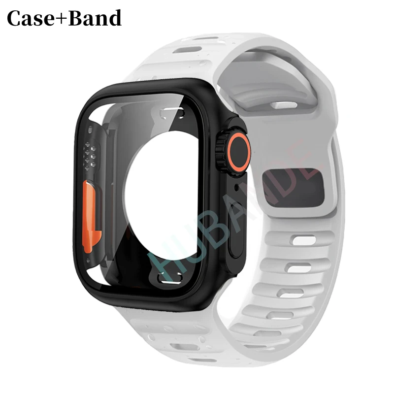 Ultra Silicone Strap and Protective Case with Screen Guard