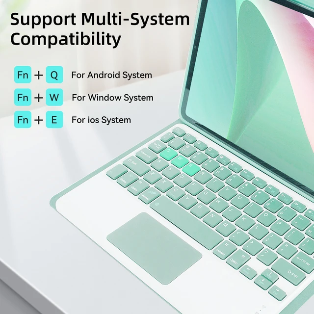 Comprar Funda con teclado táctil para Xiaomi Pad 5 6 Pro Redmi Pad SE 11  pulgadas 2023 10.6 Teclado inalámbrico Bluetooth Ratón Silicona Tpu Funda  protectora a prueba de golpes