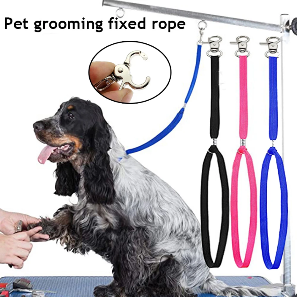 

Leash Leads Pet Grooming Loops Fixed Dog Cat Nylon Restraint Noose Safety Rope Adjustable Pet Grooming Table Pet Supplies