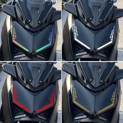 2pcs Motorcycle Forehead Reflective Sticker for YAMAHA XMAX X-MAX 300 2023 Special Lamp Eyebrow Sticker Modification Accessories