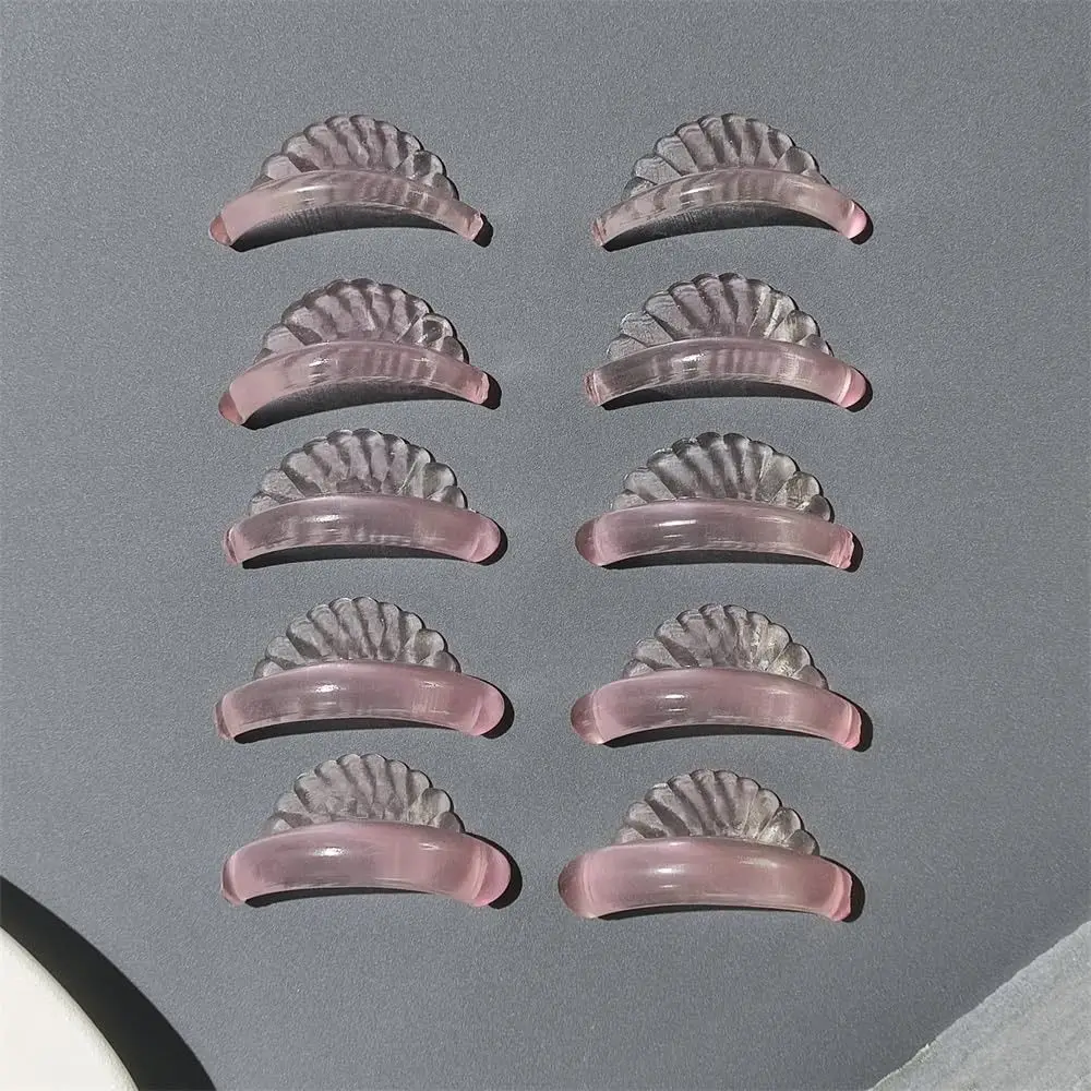 5Pairs Reusable Silicone Eyelash Perm Pads 3D Eyelash Curler Accessories Applicator Tools Sticky Lashes Rods Eyelash Extension