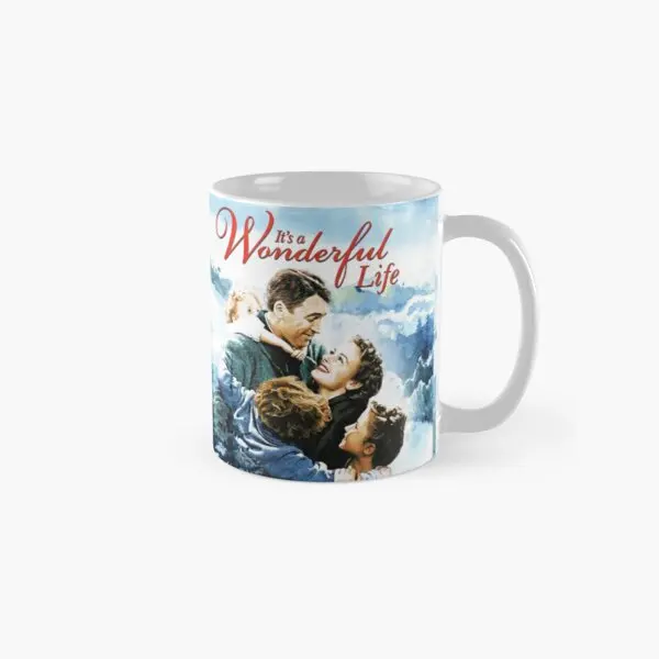

It Is A Wonderful Life Scene Classic Mug Handle Round Simple Tea Coffee Gifts Image Photo Cup Picture Drinkware Printed Design