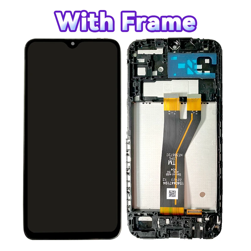 LCD 삼성 갤럭시 A14(5G) SM-A146B, 터치 스크린 디지타이저 삼성 갤럭시 A146(5G) SM-A146B/DS LCD 프레임 포함, 6.6 인치