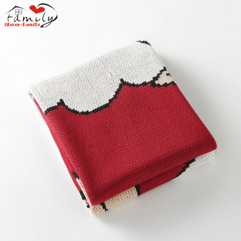 

Lovely Lamb Blanket 1Pc Coral Fleece Fabric Ultra-Soft Throw Blankets for Airplane Travel Bedroom The Sofa Four Seasons Quilt