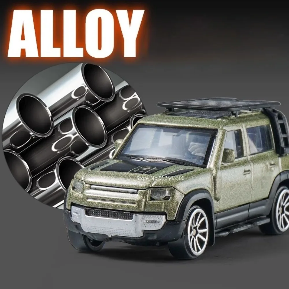 Metal Slide Forward Supercar Toy Collection - Range Rover, Jaguar, and Hustler Cars