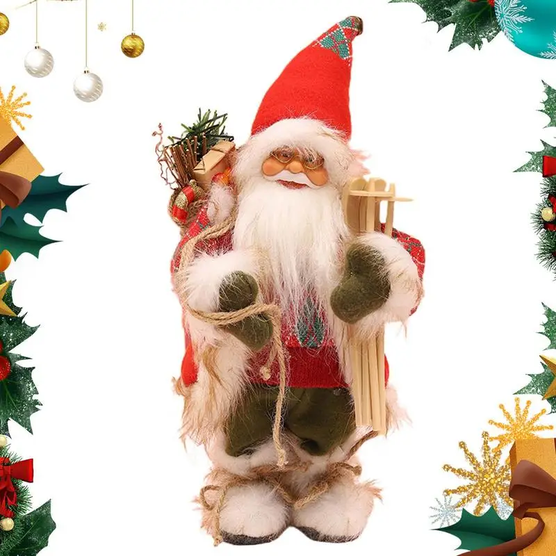 

Christmas Santa Claus Figure Christmas Santa Dancing Singing Christmas Santa With Gifts Bag For Holiday Party Home Decoration