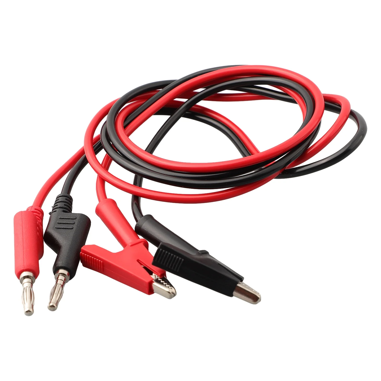 

2PCS 4mm Banana Plug To Crocodile Alligator Clip Test Leads 1M Cable Herramienta Multimetro Ferramentas Herramientas