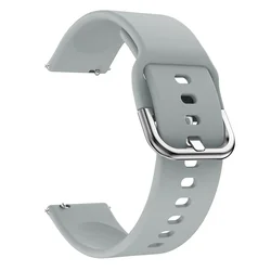 Soft Silicone Replacement Band for Smartwatch - Comfort-Fit Strap in Vibrant Colors (Grey)