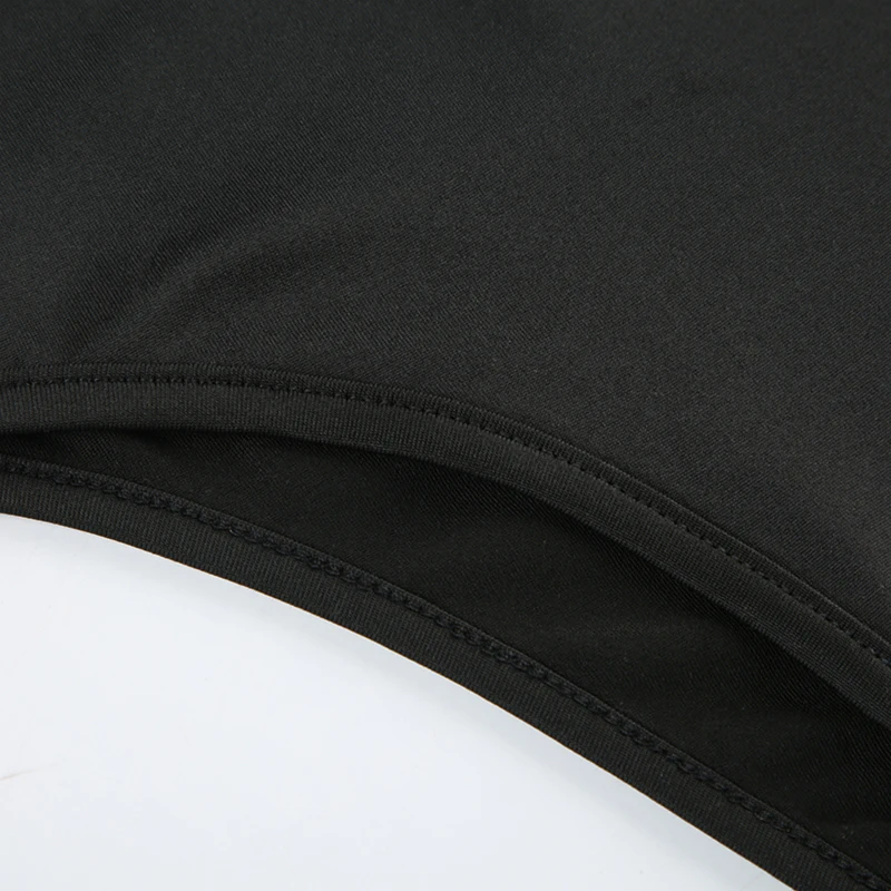 Front Ruched Skinny Long Sleeve Black Bodysuit Women Spring Autumn Solid Simple Basic Bodys Tops