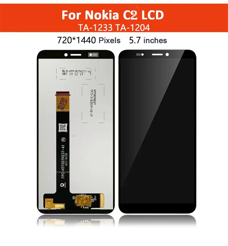 

LCD Display For NOKIA C1 C2 C3 Display LCD Touch Screen Digitizer Assembly Replacement Parts For NOKIA C2 TA-1263 Screen