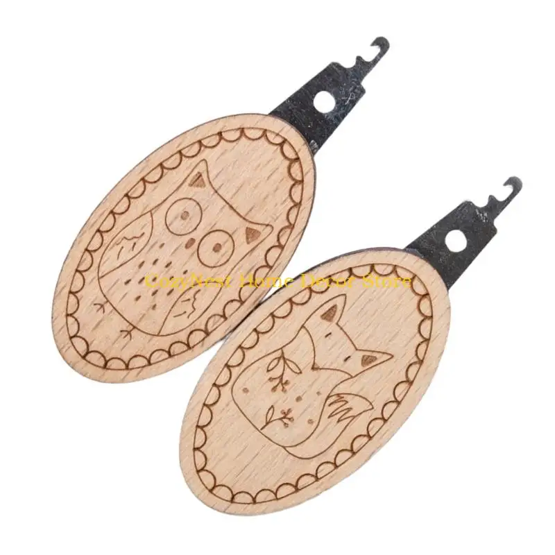 92MF 2 Pcs 바늘 실꿰기 재봉 도구 손 바느질을 위한 자수 바늘 실꿰기