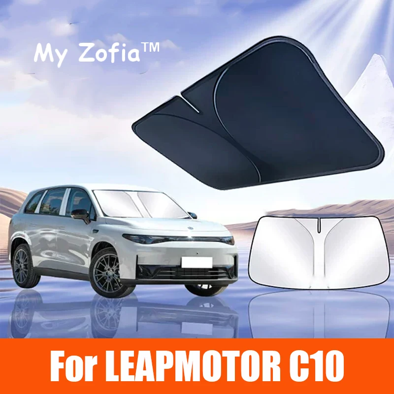 Leapmotor C10 Car Windshield Sunshade Cover Anti UV Protection Foldable and easy to store Accessories car sunshade,windshield sunshade,windshield sun shade
