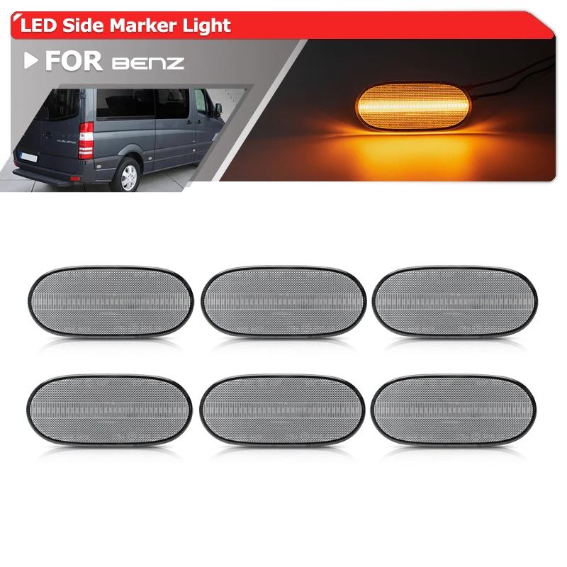 6 Pz Per Mercedes Benz Sprinter W906 2006-2018 Per Vw Crafter 2E 2F Posizione Led City Lamp Clearance Side Marker Lights
