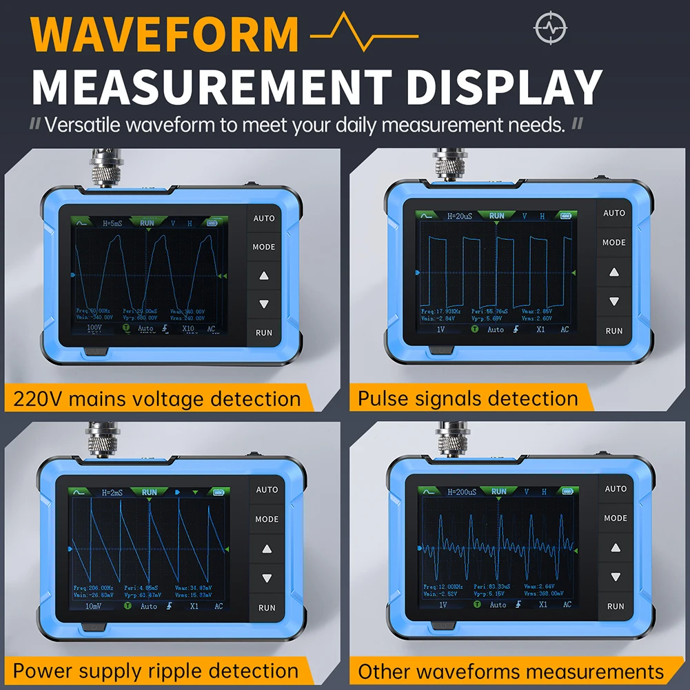 2.8 inch Display Efficient DSO510 Digital Oscilloscope with Multi Function Signal Generator for Electrical Testing and Analysis digital oscilloscope