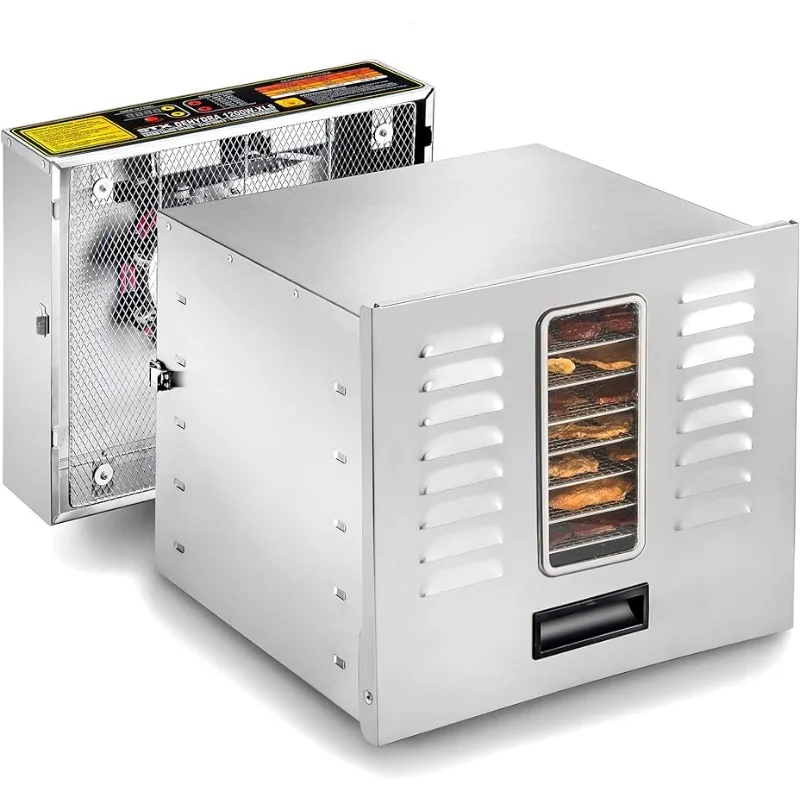 

STX International STX-DEH-1200W-XLS Dehydra Commercial Grade Stainless Steel Digital Food Dehydrator - 10 Trays - Dehydrators