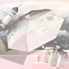 Portable Automatic Folding Umbrella Home Creative Pink Nose Umbrella Cute Cartoon UV Protection Automatic Rain and Sun Umbrella 3