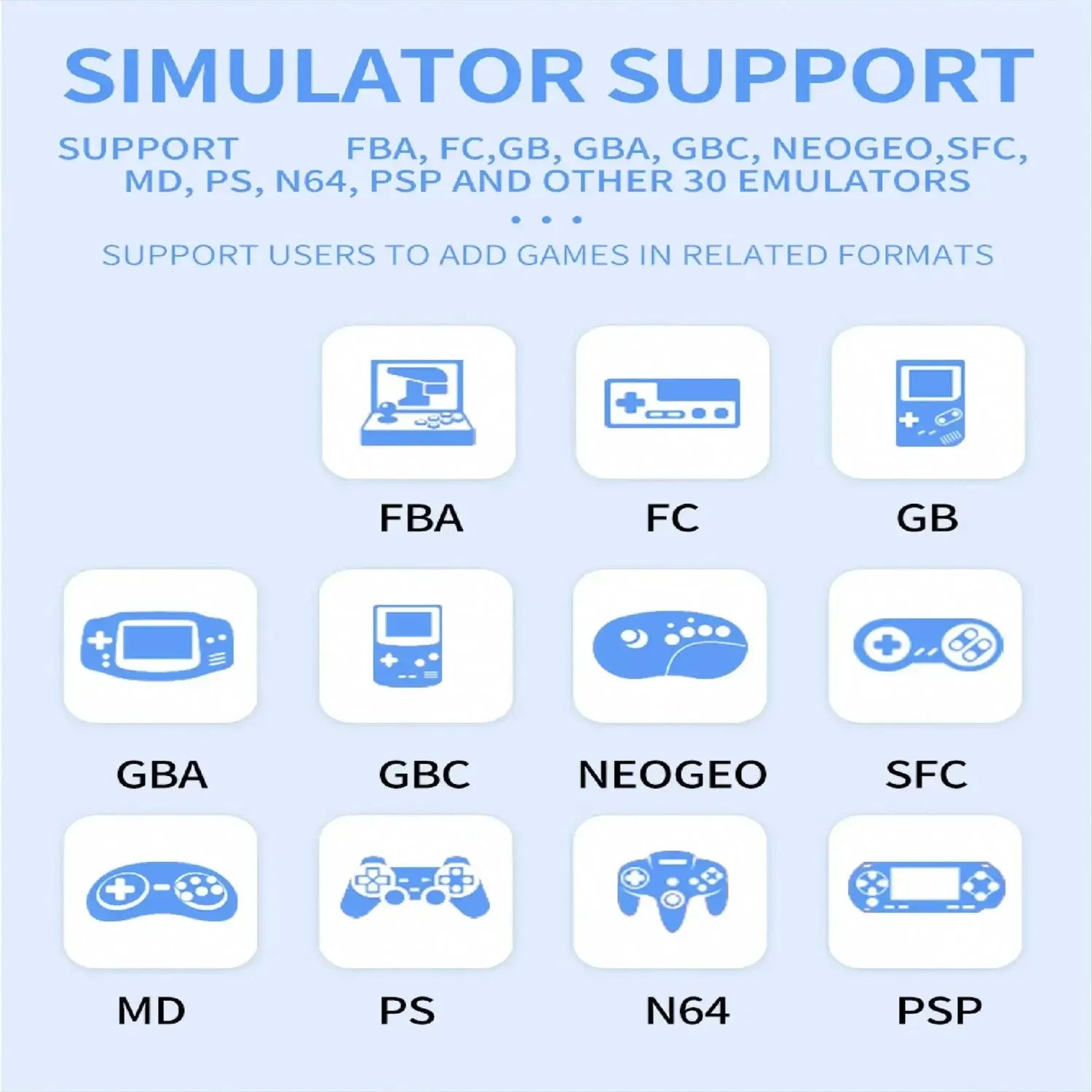 Powkiddy x55 5,5 Zoll ips Bildschirm tragbare Handheld-Spiele 