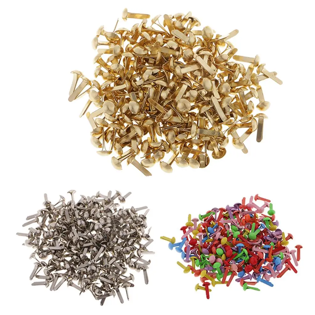 Metal Brads 100 Pieces for Paper Decoration