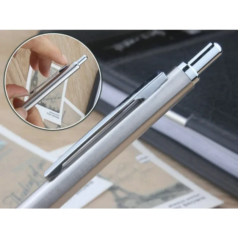 Mechanical Pencil Metal Mechanical Pencil 0.3/0.5/0.7/0.9/1.3/2.0mm Drawing Automatic HB Pencil Set Leads Office School Writing Art Supplies