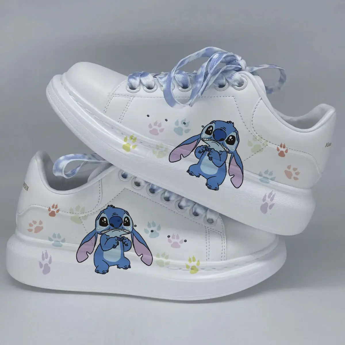 Disney lilo & stitch sapatos de lona bonito dos desenhos animados pouco  monstro padrão sapatos moda esportes casuais sapatos de lona alta e baixa -  AliExpress