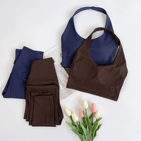 Women's 2PCS Sex Gym Impact Yoga Sports Bra Legging Yoga Set Naked Feel High Stretch Comfortable Workout Sportswear Set - Image 4