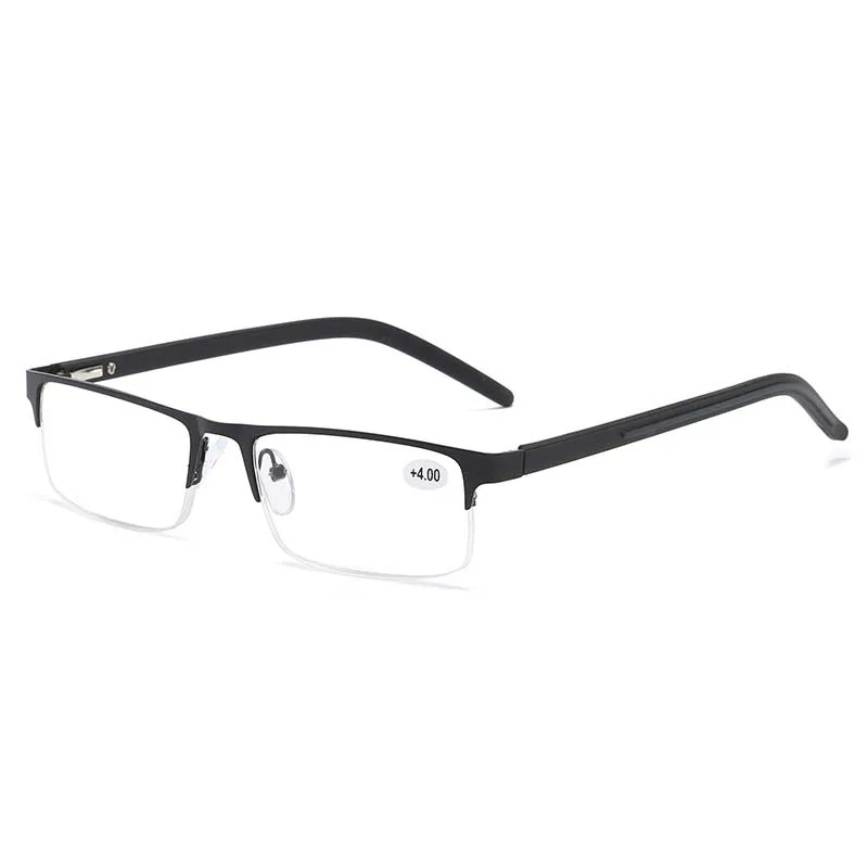 Luxury Design Titanium Alloy Reading Glasses Business Far Sight Eyeglasses for Men Non Spherical 12 Layer Coated Plus Lenses 6