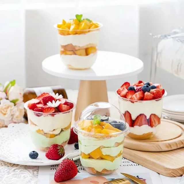 Set 50 Tazze Dessert 60ml Con Cucchiai - Bicchierini Plastica Riutilizzabili Per Mousse, Gelati, Budini - Perfette Per Feste E Compleanni - Foto 9