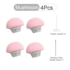 4 Pcs Pink Mushroom