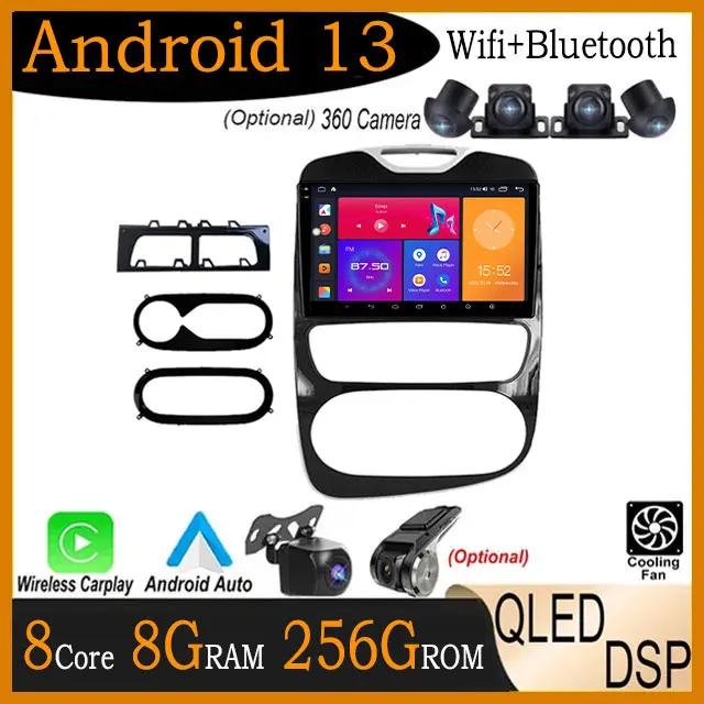 Android Auto For Renault Clio 4 Bh98 Kh98 2012 2018 Qled Dsp Wireless