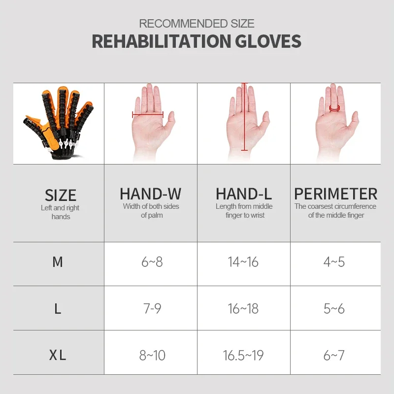Hand Rehabilitation Robot Hand Massager Massage Gloves Braces Supports Bone Care Training Stroke Hemiplegia Finger Trainer