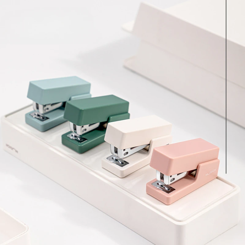 Mini Stapler Set Portable Color Paper Binding Machine Use 24/6 26/6 Staples Fashion Stationery Office Supplies