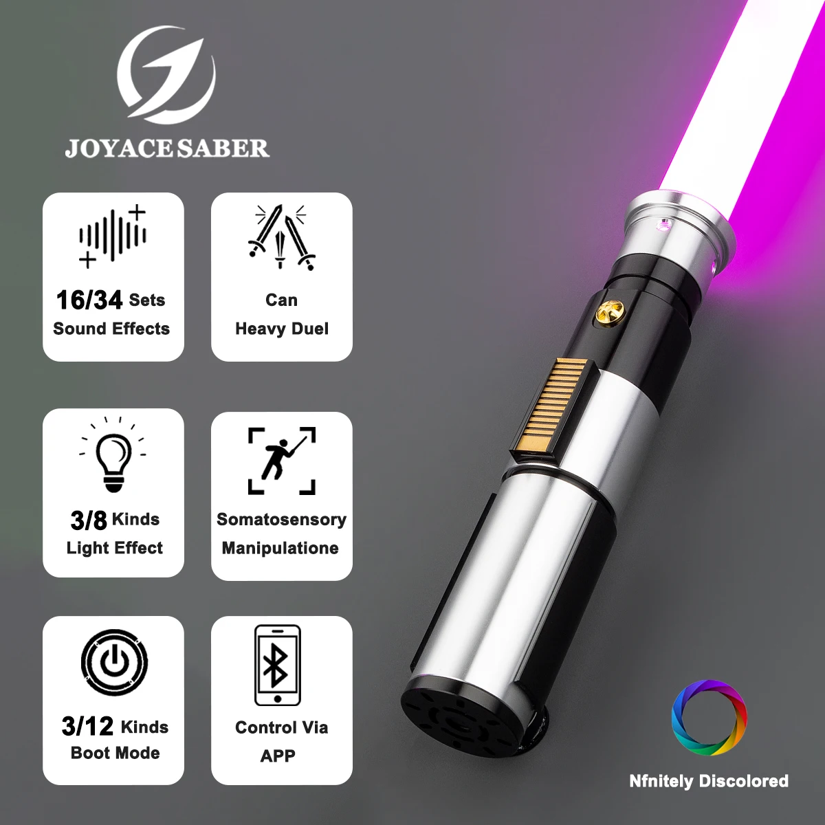 Лазерный меч JoyaceSaber с металлической ручкой